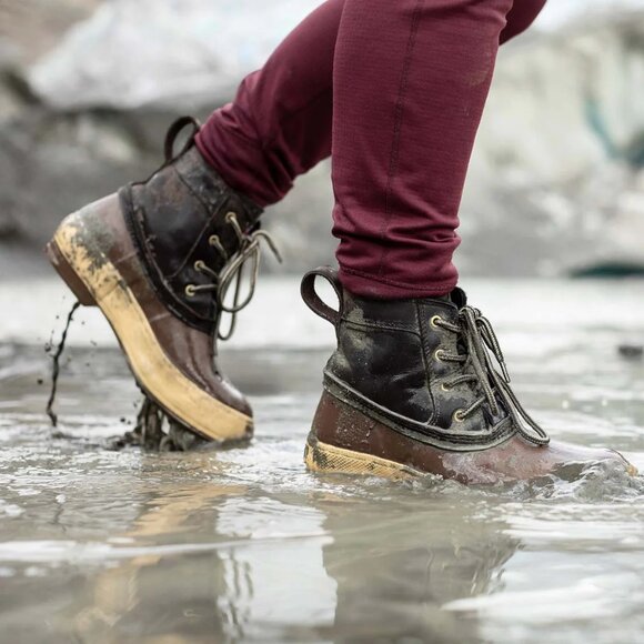 NEW XTRATUF Leather Waterproof Legacy Lace Boots in brown for women 1125 4t2 - Picture 1 of 9